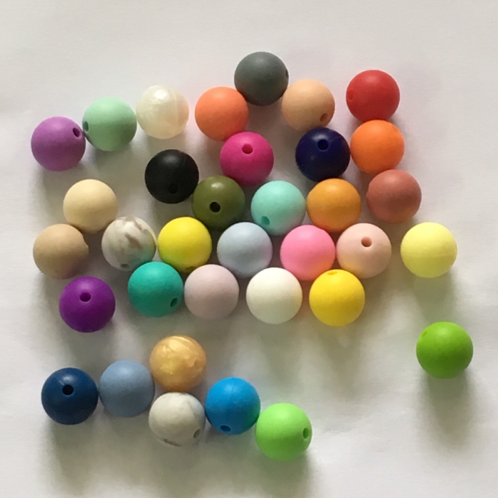 12mm silicone round beads 100% food grade silicone beads baby