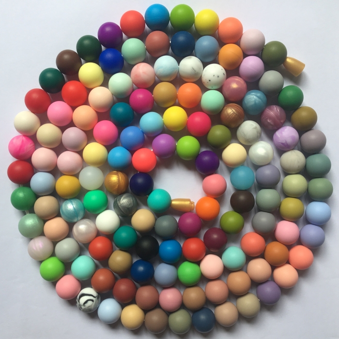 Round 9mm - Silicone Beads