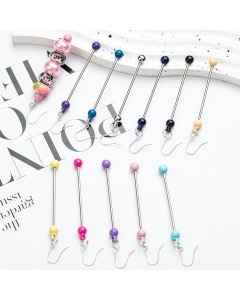 10pcs Metal Beadable Earrings