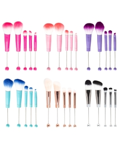 1 Set Metal Beadable Makeup Brushes